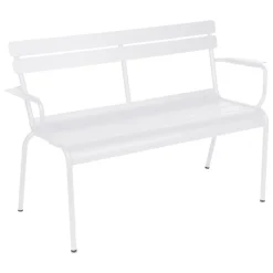 Fermob Luxembourg 2-seater bench, cotton white