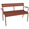 Fermob Luxembourg 2-seater bench, red ochre