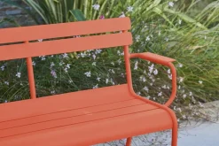 Fermob Luxembourg 2-seater bench, liquorice