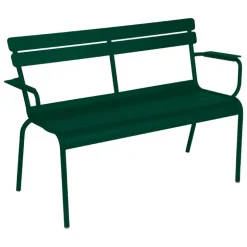 Fermob Luxembourg 2-seater bench, cedar green
