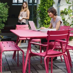 Fermob Luxembourg table, 80 x 80 cm, liquorice