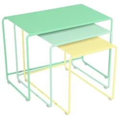 Fermob Oulala nesting table, set of 3, sorbet