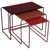 Fermob Oulala nesting table, set of 3, floral getaway