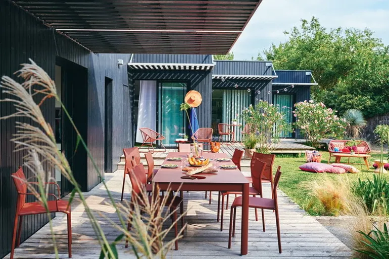 Fermob Ribambelle extension table, XL, acapulco blue