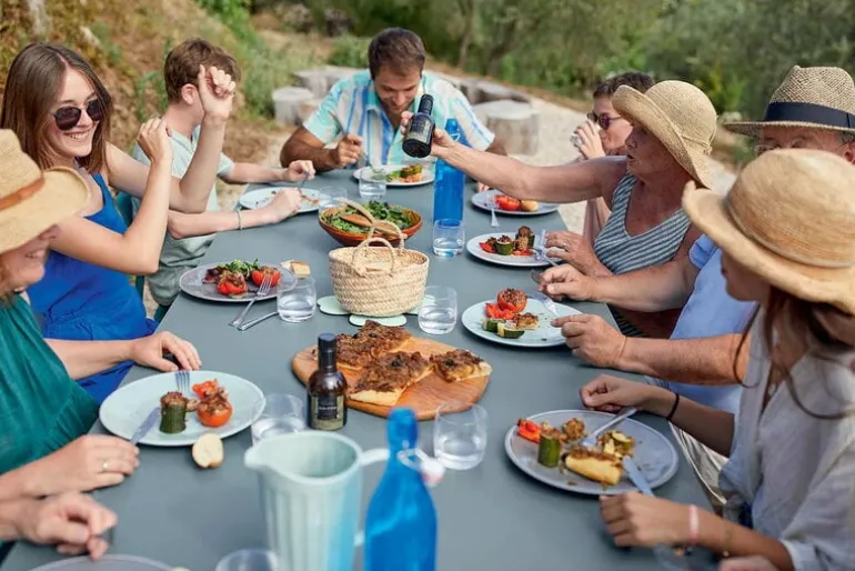 Fermob Ribambelle extension table, XL, acapulco blue