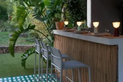 Fermob Swiing portable table lamp, 20 cm, black cherry