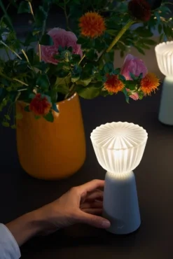 Fermob Swiing portable table lamp, 20 cm, clay grey