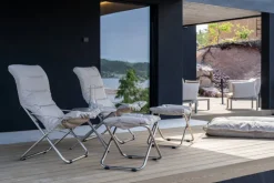 Fiam Chico Soft Outdoor footstool, aluminium - beige