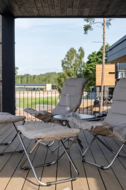 Fiam Chico Soft Outdoor footstool, aluminium - beige