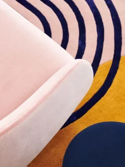 Finarte Atrium rug, pink-gold