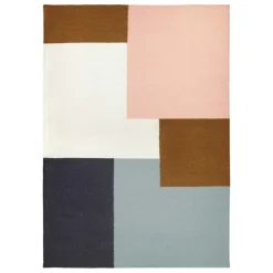 Finarte Kortteli rug, grey - pink