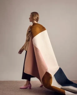 Finarte Kortteli rug, grey - pink