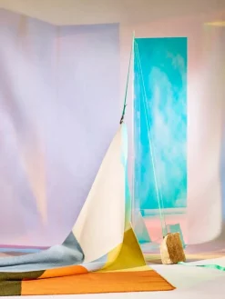 Finarte Kortteli rug, white - yellow