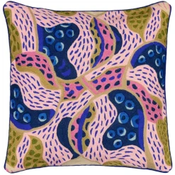 Finarte Paletti cushion cover 50 x 50 cm, blue