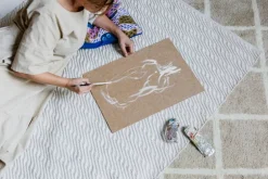 Finarte Paletti cushion cover 50 x 50 cm, blue