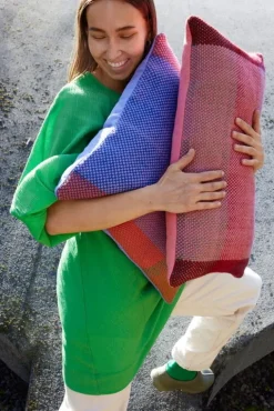 Finarte Palsta cushion, 40 x 60 cm, red