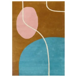 Finarte Ruukku rug, gold - blue