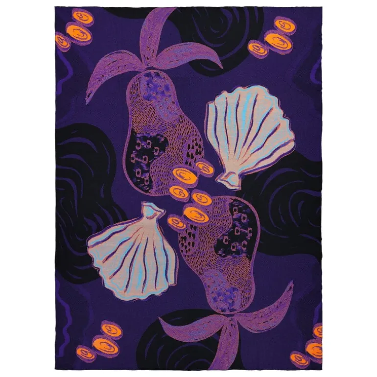 Finarte Souvenirs throw, 135 x 190 cm, lilac