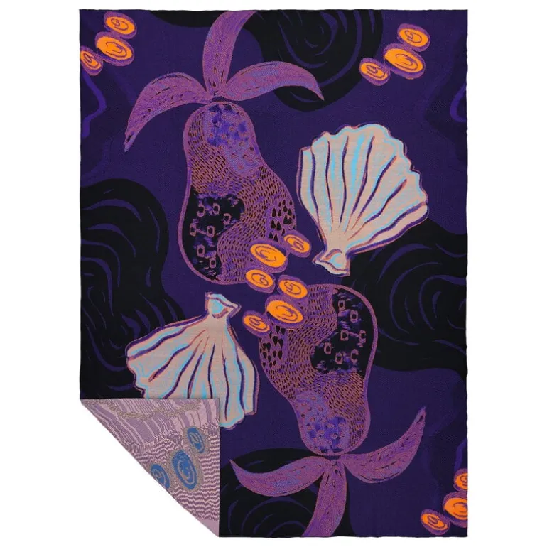 Finarte Souvenirs throw, 135 x 190 cm, lilac