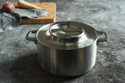 Fiskars Norden steel casserole, 5 L, uncoated