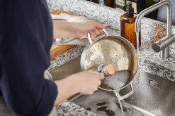 Fiskars Norden steel casserole, 5 L, uncoated