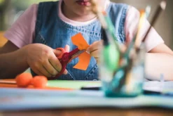 Fiskars Training scissors, red