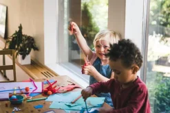 Fiskars Training scissors, red