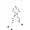 Flensted Mobiles Counterpoint mobile, black