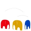 Flensted Mobiles Elephant Party mobile, red - blue - yellow