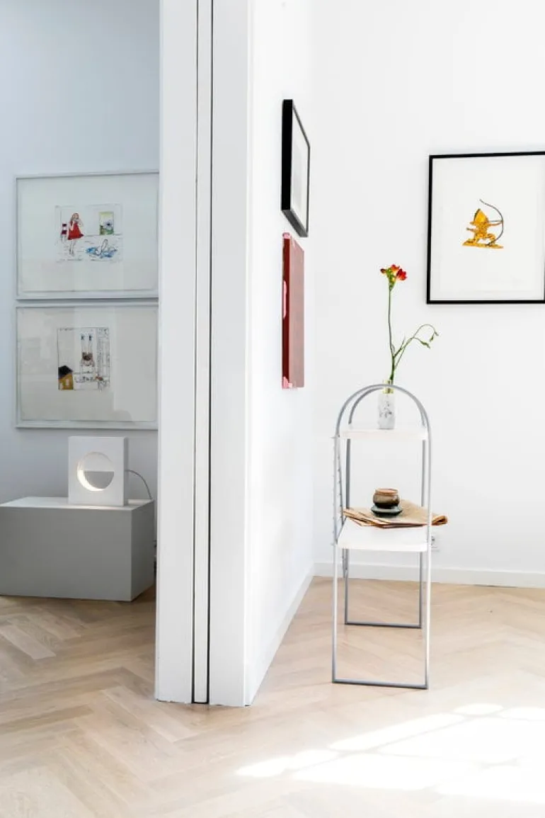 Fólk Reykjavík Urban Nomad console table L, grey - white