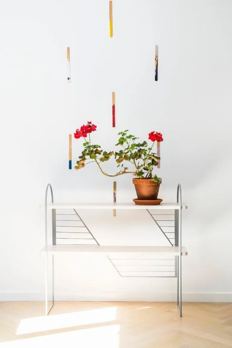 Fólk Reykjavík Urban Nomad console table L, grey - white