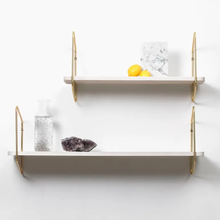 Fólk Reykjavík Urban Nomad shelf L, white - gold
