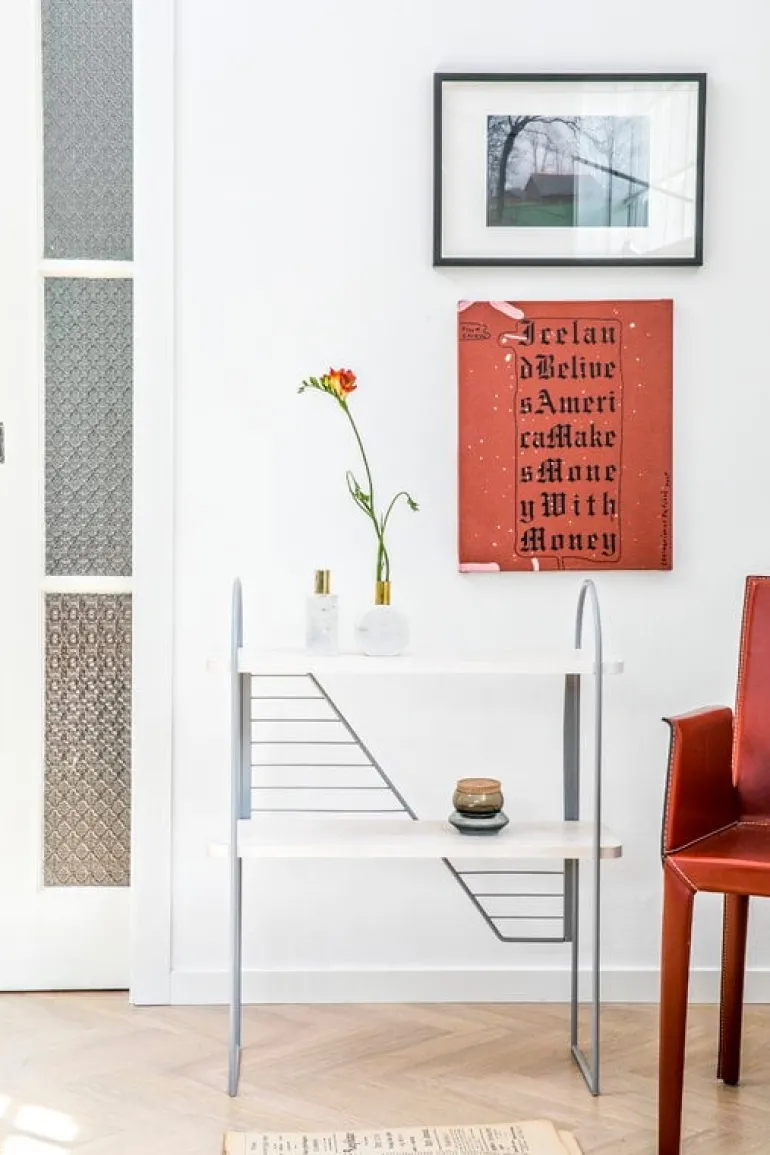 Fólk Reykjavík Urban Nomad console table M, grey - white