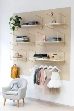 Fólk Reykjavík Urban Nomad shelf M, white - gold