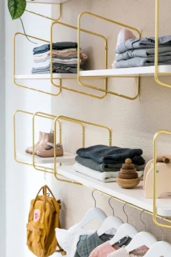 Fólk Reykjavík Urban Nomad shelf M, white - gold