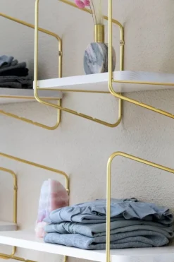 Fólk Reykjavík Urban Nomad shelf S, white - gold