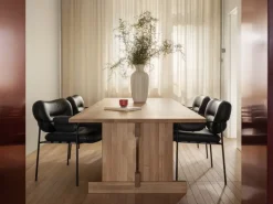 Fogia Bollo chair, black leather - black