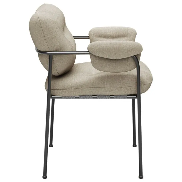 Fogia Bollo chair, Lido 16 beige - black