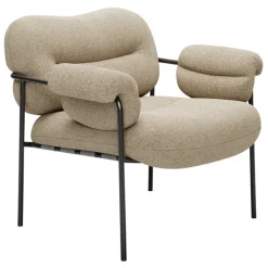 Fogia Bollo lounge chair,  Main Line Flax 20 - black