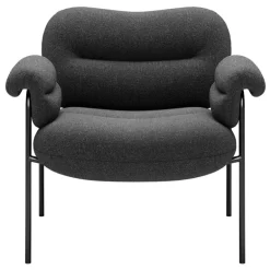 Fogia Bollo lounge chair, Main Line Flax 28 - black
