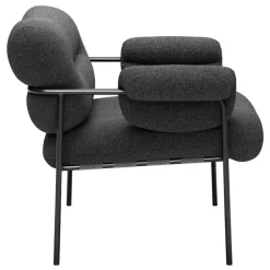 Fogia Bollo lounge chair,  Main Line Flax 28 - black