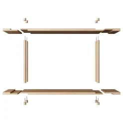 Fogia Bond W206 shelf, lacquered oak