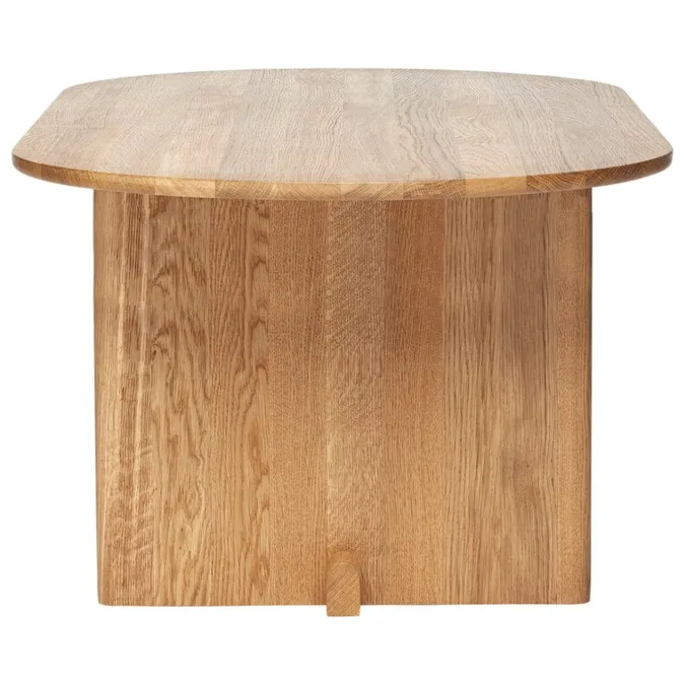 Fogia Koku coffee table, oval, lacquered oak