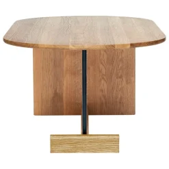 Fogia Koku coffee table, oval, lacquered oak