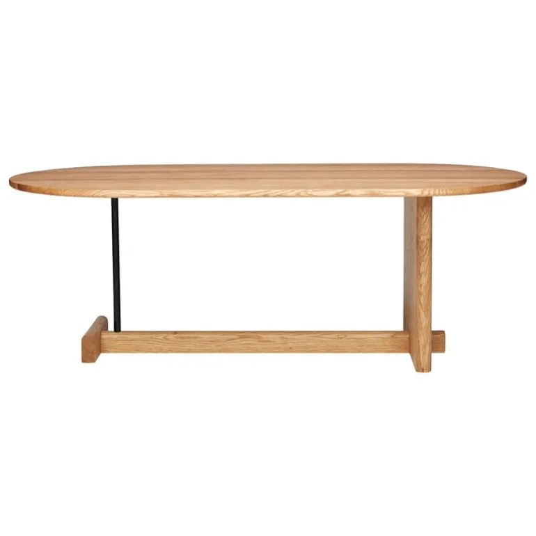 Fogia Koku coffee table, oval, lacquered oak