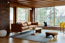 Fogia Koku coffee table, oval, lacquered oak