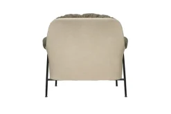 Fogia Lyra armchair, black steel - brown Kvadrat Safire 0001