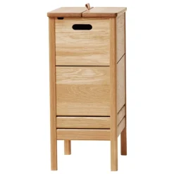 Form & Refine A Line laundry box, oak