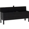 Form & Refine A Line storage bench, 111 cm, black stained oak