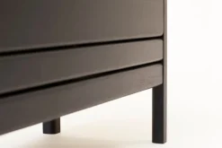 Form & Refine A Line storage bench, 111 cm, black stained oak